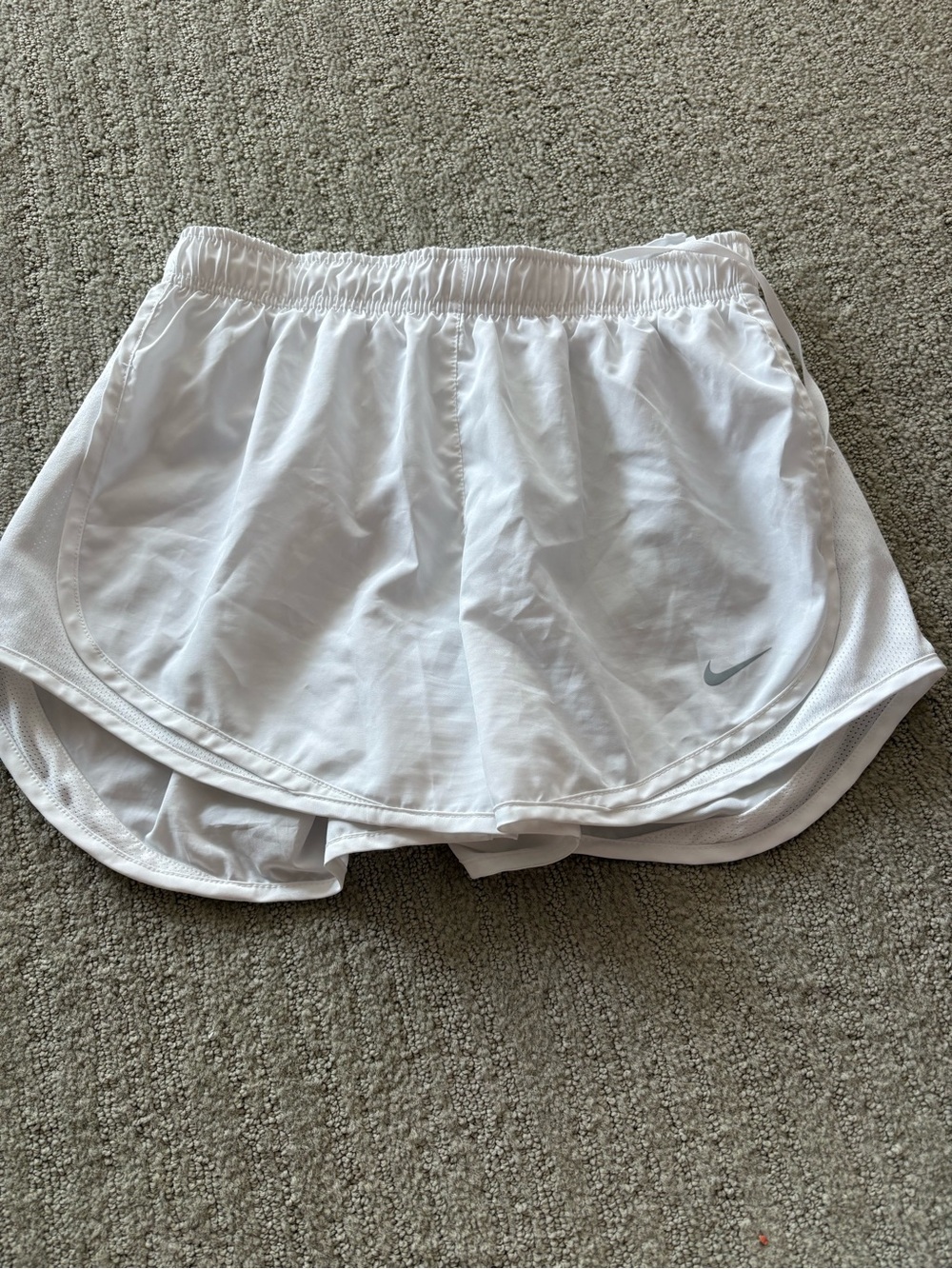 Nike White Women’s Athletic Running Shorts